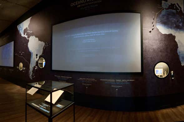Entrada al Espacio Exploraterra y la nao Victoria 500